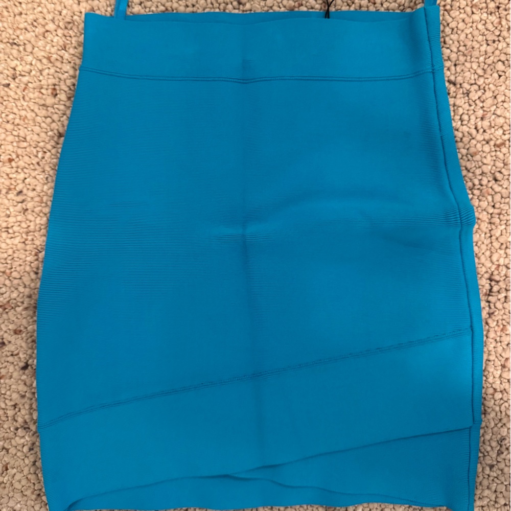 BCBGMaxAzria Capri Blue Bandeau Skirt